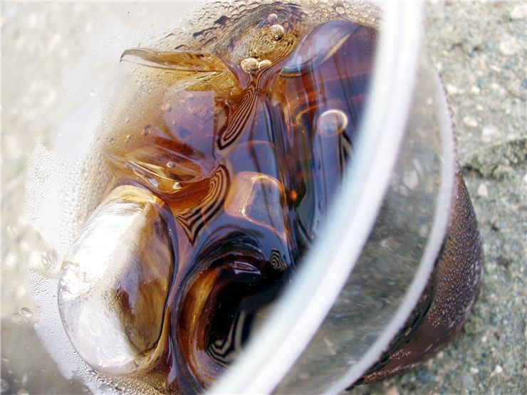Picture Of Glass Of Coke Soda Drink