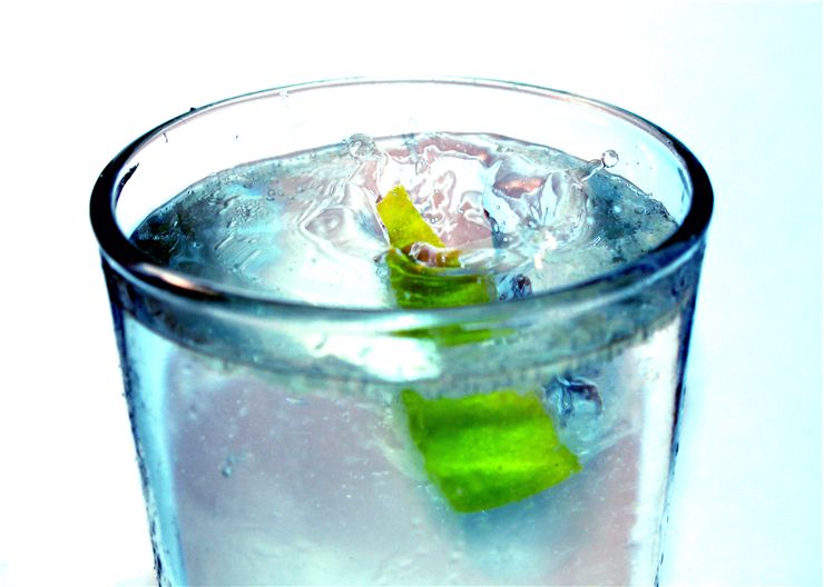 Picture Of Lime Water Beverage