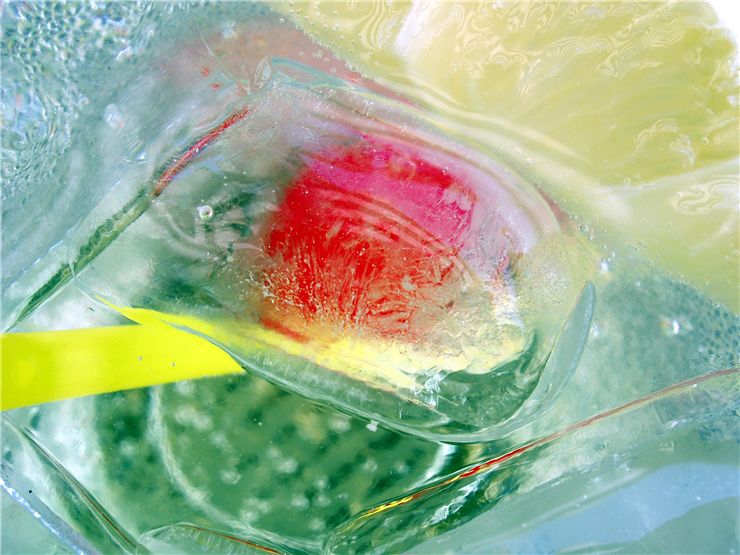 Picture Of Soda Drink With Yellow Straw